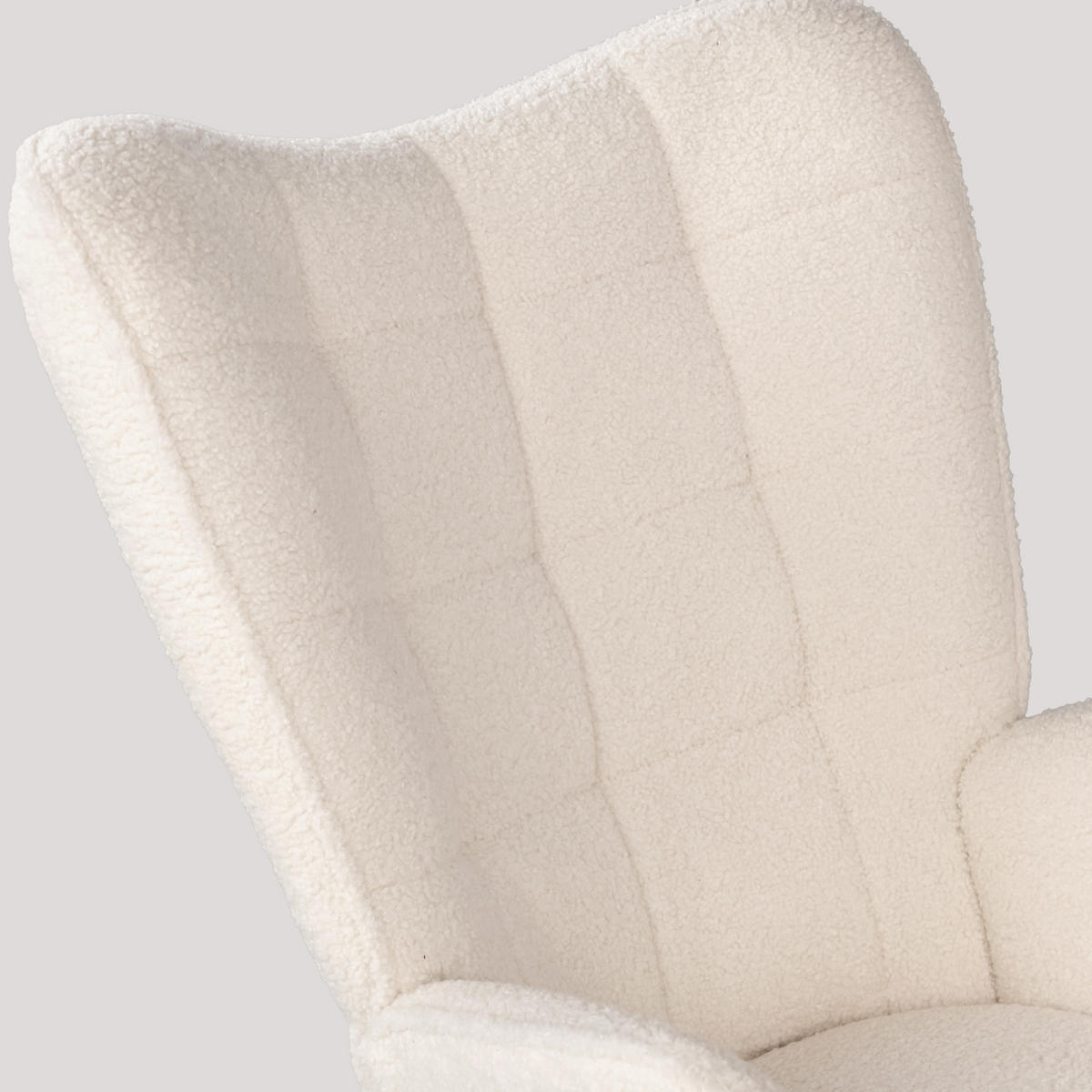 SCHAUKELSTUHL Stahl, Beige - Beige, Textil/Metall (60/99.5/84cm) - Meubles Cosy