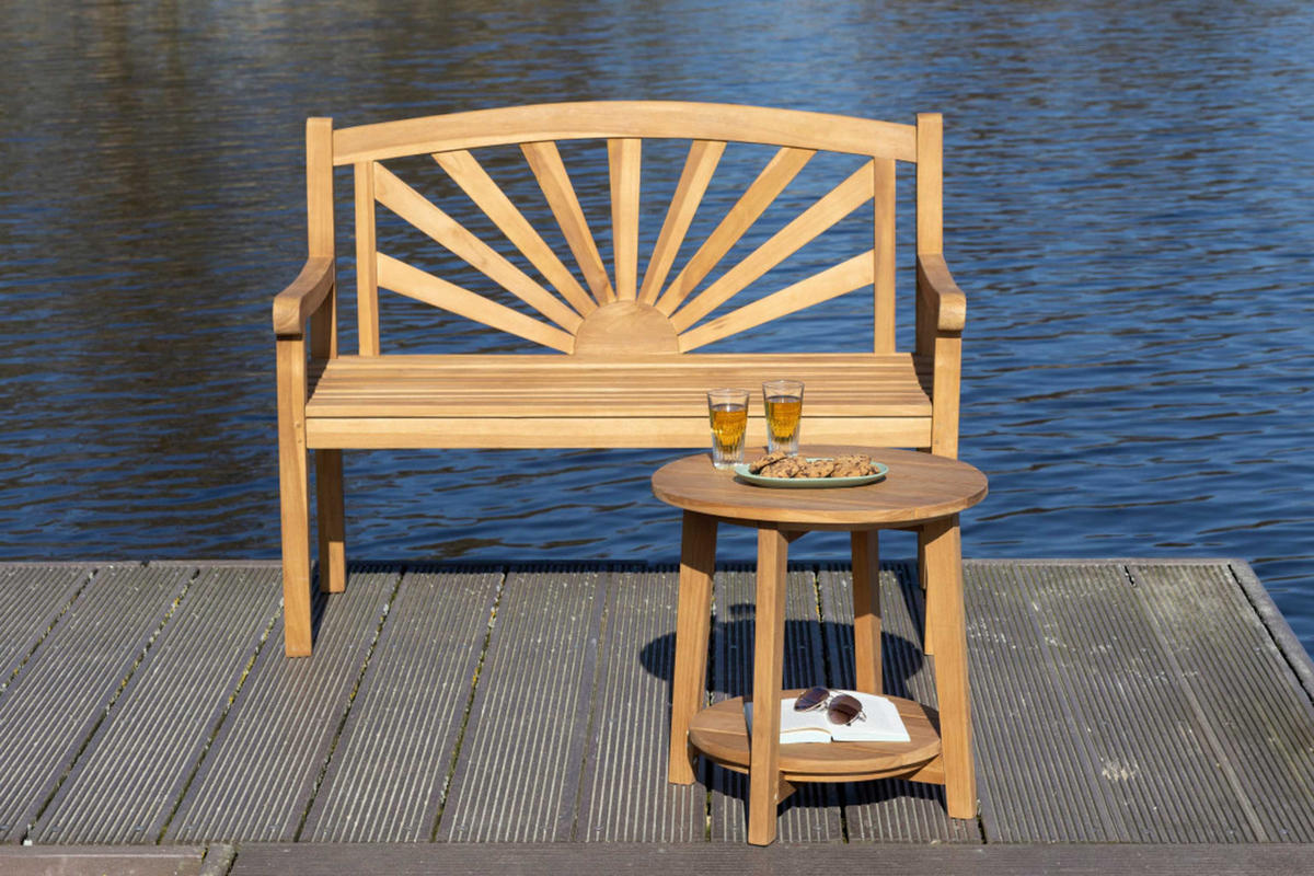 BEISTELLTISCH Milton - Naturfarben, Holz (50/50/50cm) - Mr. Deko