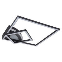 LED DECKENLEUCHTE TINY Schwarz Opal - Schwarz, Metall (41/41/7cm)