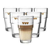BECHER Solo transparent 410 ml 6er Set - Transparent, Glas (0.41L) - Leonardo Living