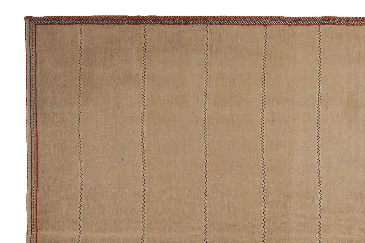 KELIM-TEPPICH handgewebt Afshar Beige 237/168 cm Schurwolle - Beige, Textil (168/237cm) - Looma