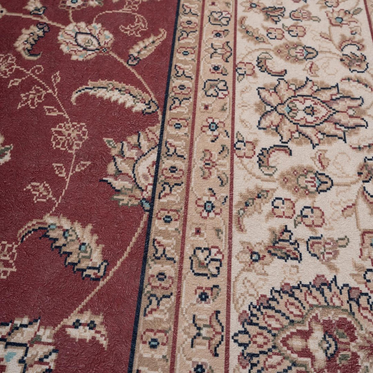 TEPPICH WASCHBAR Verona Matilda Rot - Rot, Textil (191/279cm) - Kukoon Rugs