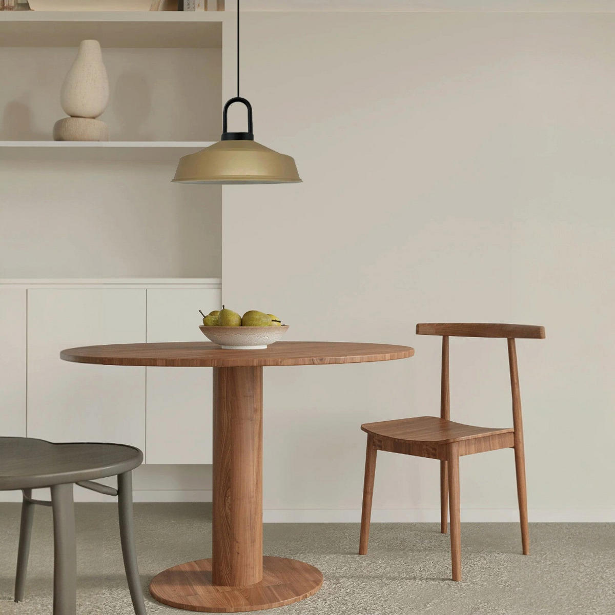 PENDELLEUCHTE SchwarzLocke - Beige, Metall (40/40/28cm) - Bamyum