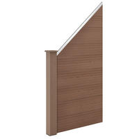 GARTENZAUN Schrägel - Braun, Kunststoff (625/183cm) - NEU.HOLZ