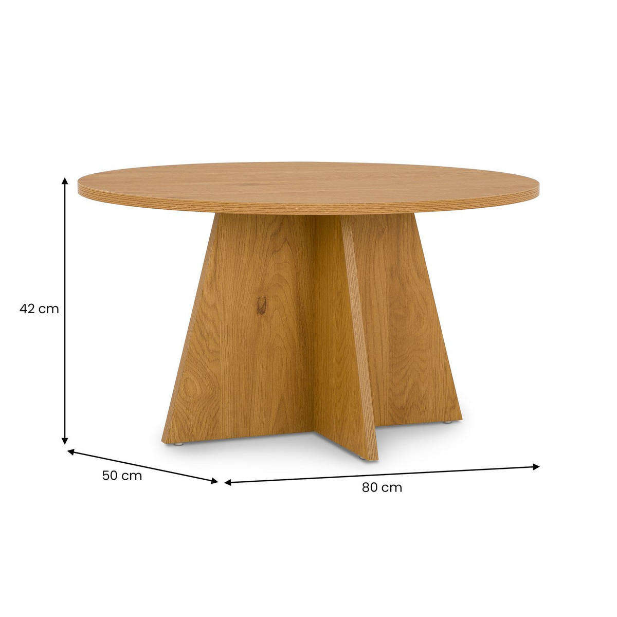 COUCHTISCH LAMESA - Wildeiche, Holzwerkstoff (50/80/42cm) - IDIMEX