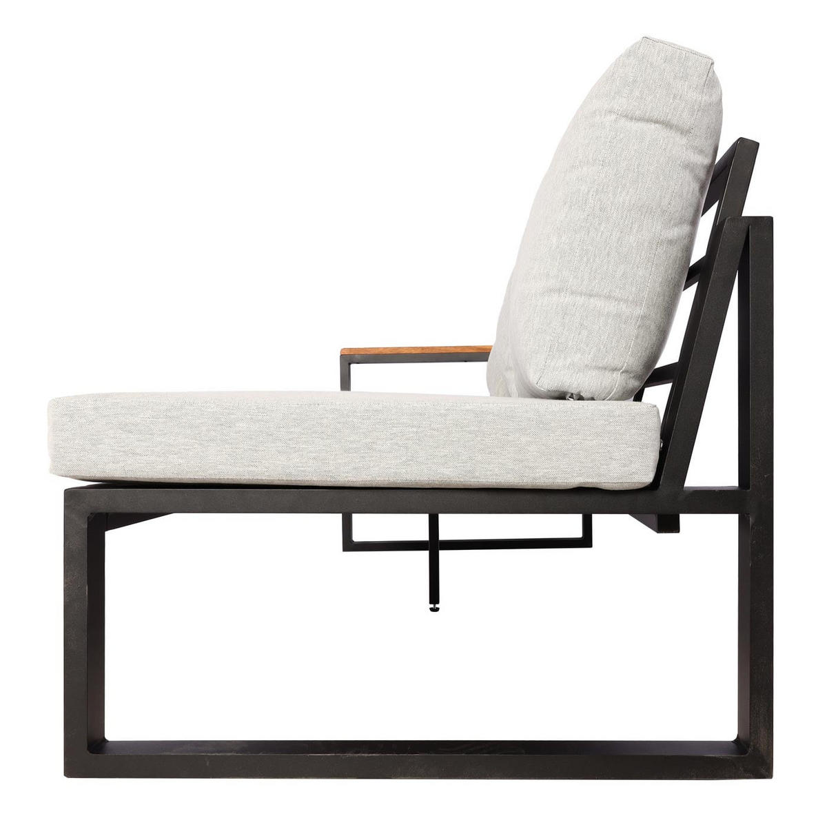 GARTENLOUNGE Garnitur Hellgrau - Grau, Metall - PROREGAL