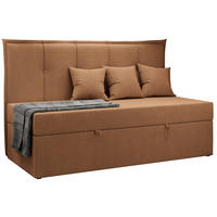 BOXBETT BANCO 90/200 Orange Struktur - H3 - Orange, Holz/Textil (90/200cm) - MKS