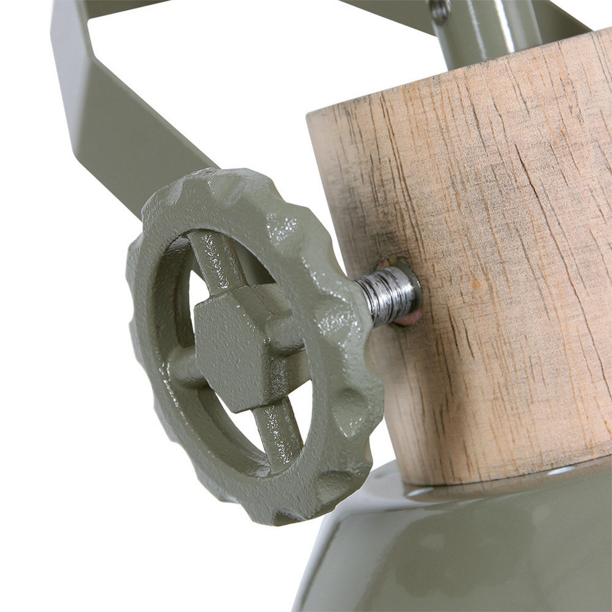 WANDLEUCHTE Metall Grün Schwenkbar - Grün, Holz (17/10.5/30.5cm)