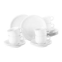 KAFFEESERVICE Compact Weiß weiß 18er Set - Weiß, Keramik (24/18.1/43cm) - Seltmann Weiden