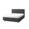 POLSTERBETT Calma 160x200 in Siena Dark Gray - Dunkelgrau, Holz (160/200cm) - Letti Moderni