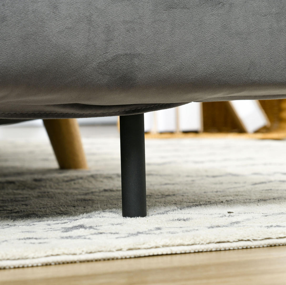 SCHLAFSESSEL 2-in-1 72 x 78 x 79 cm Grau - Grau, Holzwerkstoff (130/79/78cm) - Meubliv