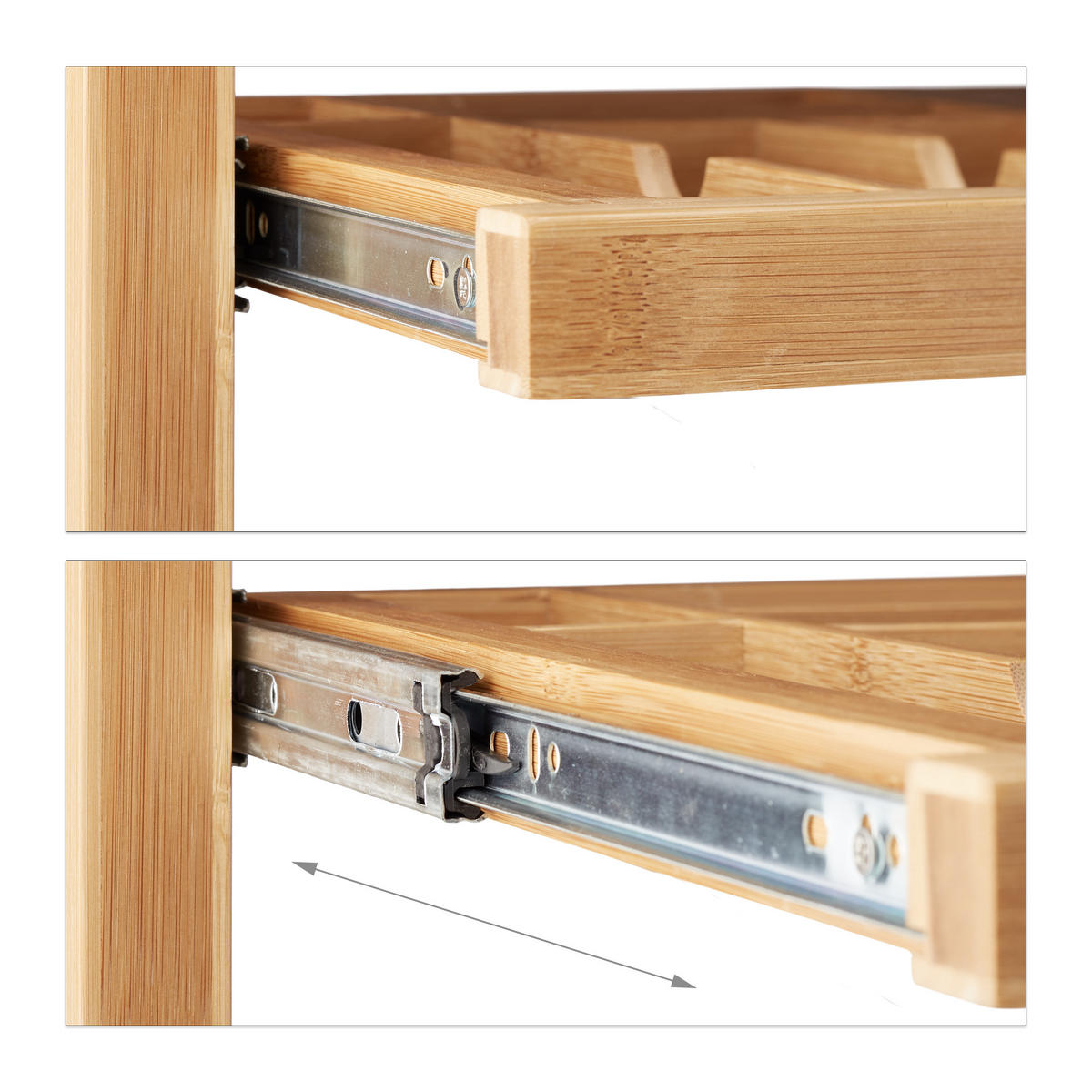 POČÍTAČOVÝ stôl - svetlohnedá, drevo (55.5/106.5/76.5cm) - Relaxdays