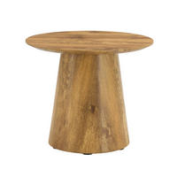 COUCHTISCH 50 cm, Höhe 48 cm in Holzoptik aus MDF mit pflegeleichter Oberfläche - Naturfarben, Holzwerkstoff (50/50/48cm) - Flora Grace