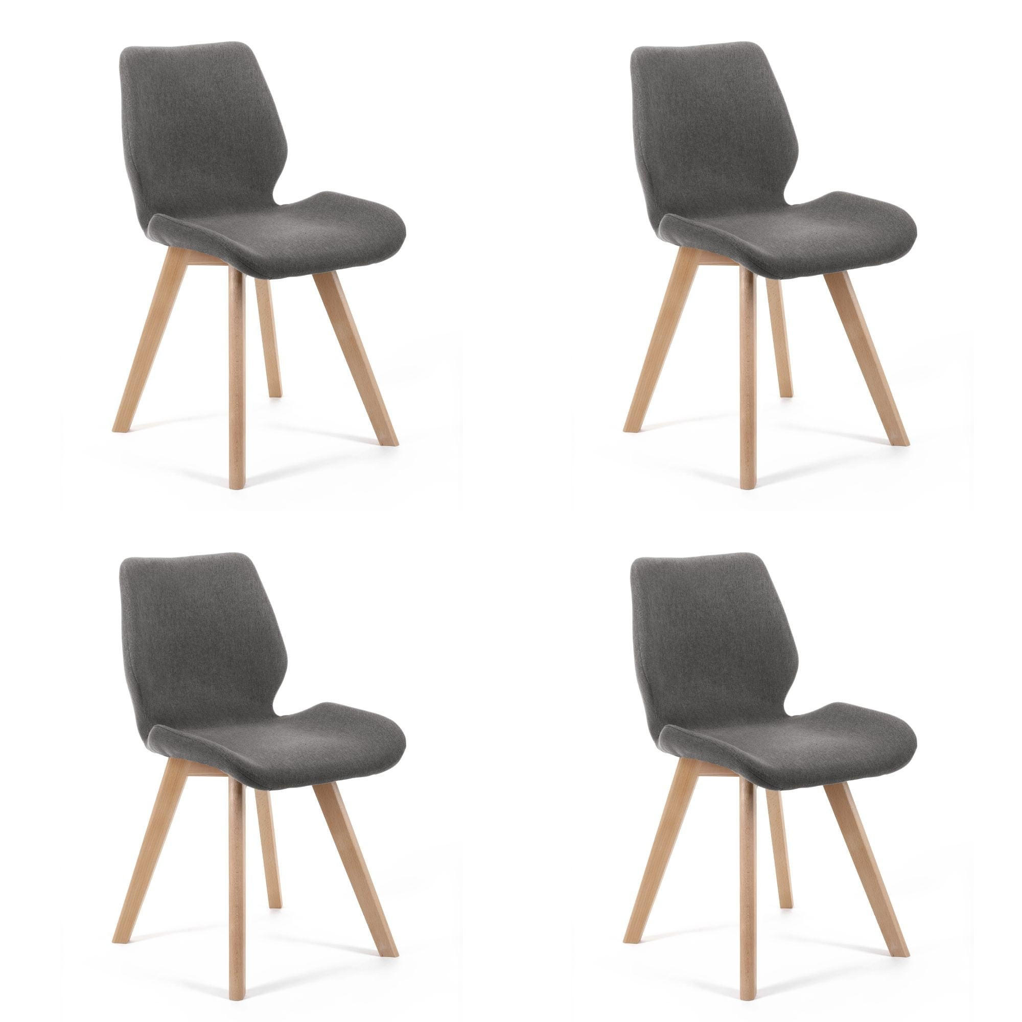 POLSTERSTUHL - Grau, Textil (45.5/82.5/53cm) - RAUMHIRSCH FURNITURE