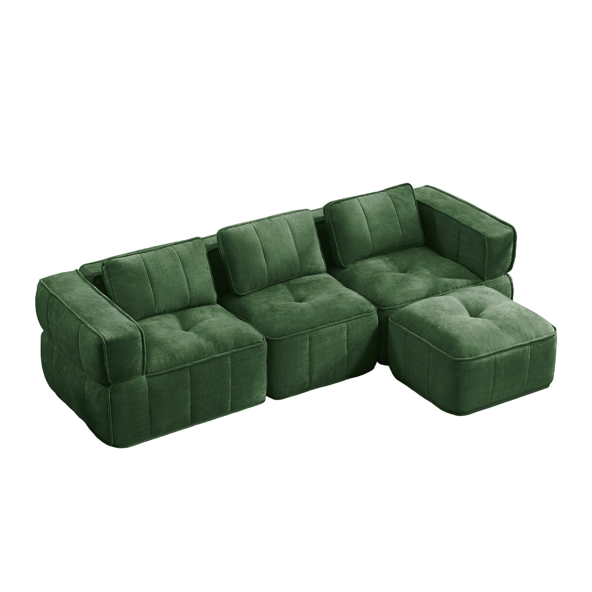 ComfortXL Ecksofa Grün 271x162 cm