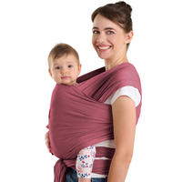 BABYTRAGEN für Neugeborene bis 15 kg - 100% Baumwolle (Ohne Elasthan) - Rot - Rot, Textil (60/5.1cm) - Laleni