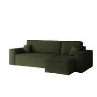 ECKSOFA, Best L-Form, Stoff Neve, Grün, Rechts - Grün, Holz (244/142cm) - Kaiser Möbel