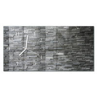 WANDUHR 60x30 cm - 3D-Tunnel - Grau, Glas (60/30/0.4cm) - TULUP