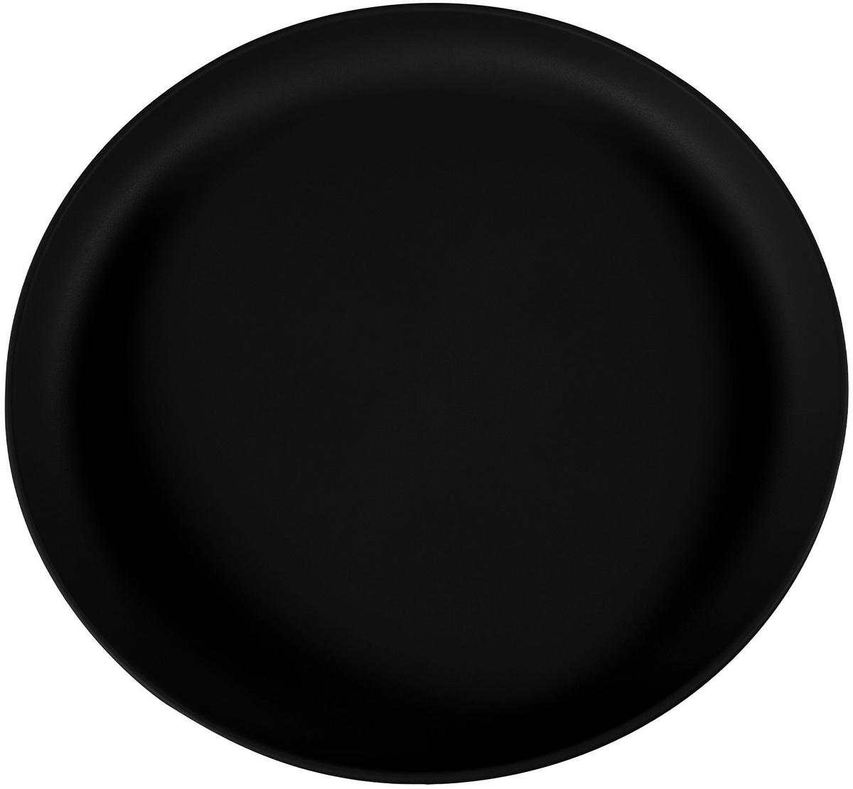 BEISTELLTISCH rund 49 cm Kunststoff Schwarz - Schwarz, Kunststoff (49/49/45cm) - CLP