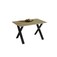 ESSTISCH Stol X ausziehbar bis 210 cm - Eichefarben, Holzwerkstoff (130/80/75cm) - Endo-Moebel