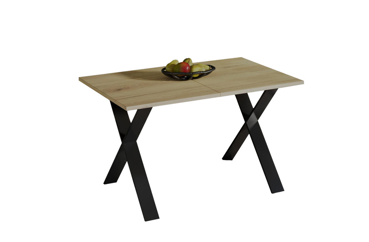 ESSTISCH Stol X ausziehbar bis 210 cm - Eichefarben, Holzwerkstoff (130/80/75cm) - Endo-Moebel