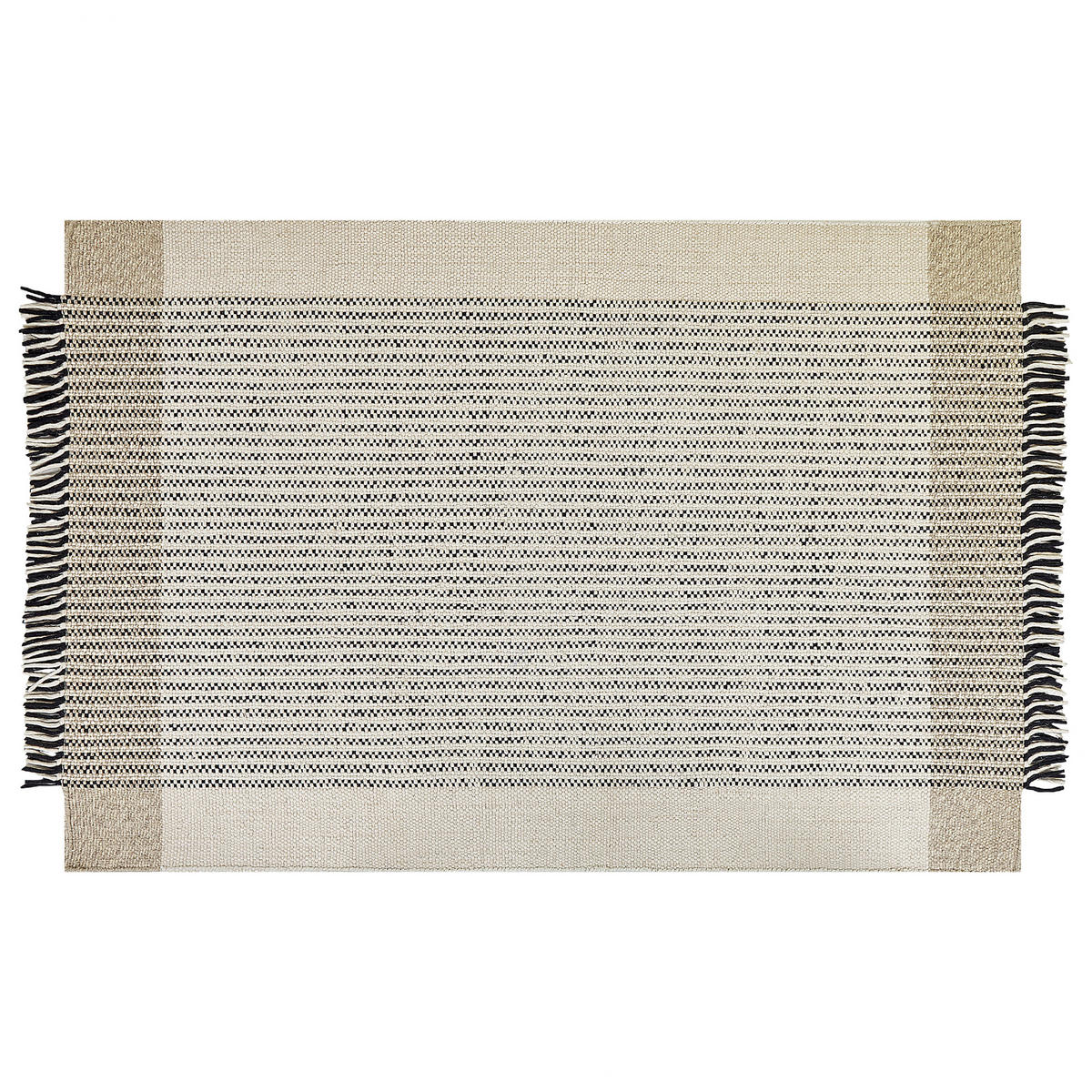 TEPPICH geflochten Divarli 300/200 cm - Beige, Textil (200/300cm) - Beliani