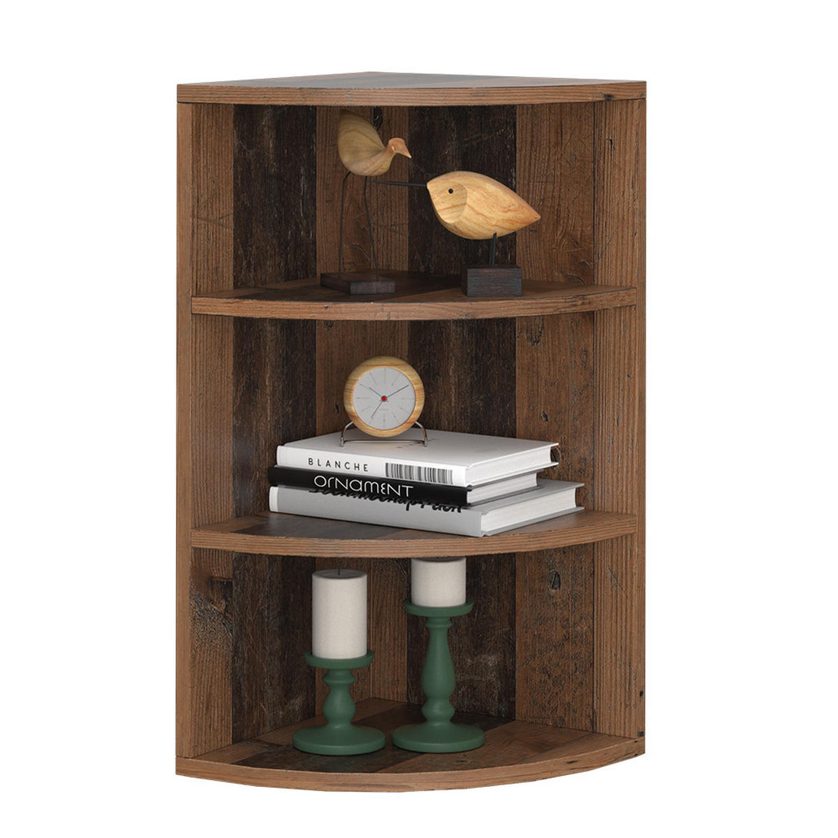 ECKREGAL Ecki Antikholz 30 x 60 cm - Alteiche, Holzwerkstoff (30/60/30cm) - Vicco