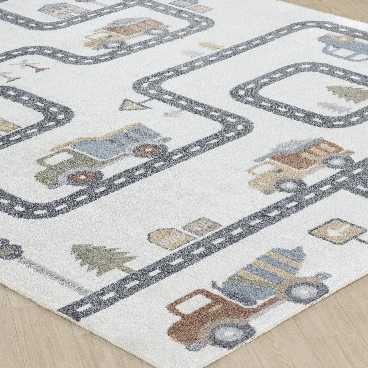KINDERTEPPICH Maschinenwaschbar 160/213 cm Beige - Beige, Naturmaterialien/Textil (160/213cm) - LIVABLISS