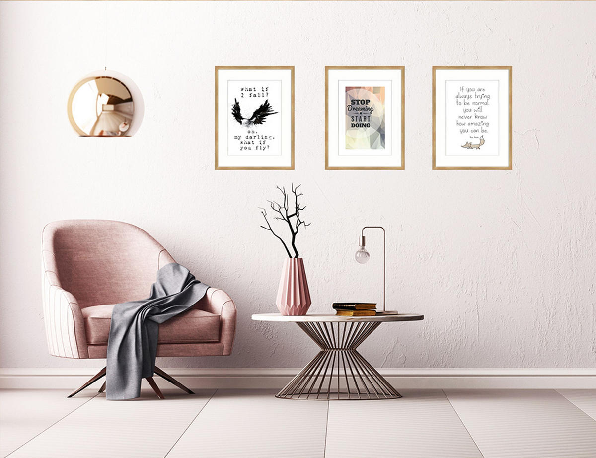 BILDERRAHMEN 30x40 cm Eiche Holz - Beige, Holz (32/42/2cm) - artissimo