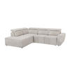 ECKSOFA Reid Beige Samt - Beige/Schwarz, Holz/Kunststoff (273/224cm) - S-Style Möbel