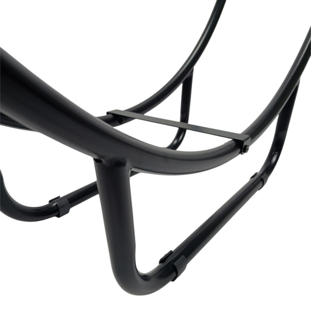 HOLZKORB Metall Schwarz 93×50×58 cm - Schwarz, Metall (93/58/26cm) - Begryf