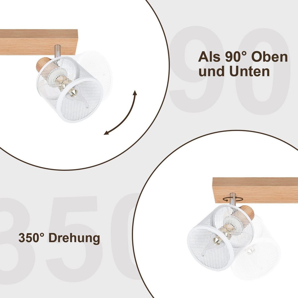 STRAHLER Gisela 3-flammig 42/10/14 cm - Weiß, Metall (42/10/14cm) - Nettlife