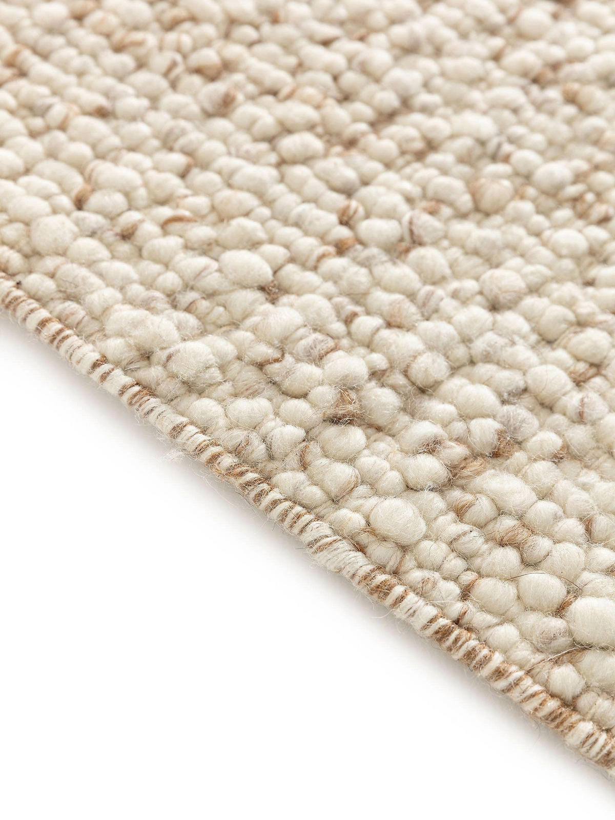 WOLLTEPPICH Patch Braun 120x170 cm - Braun, Textil (120/170cm) - benuta Pure