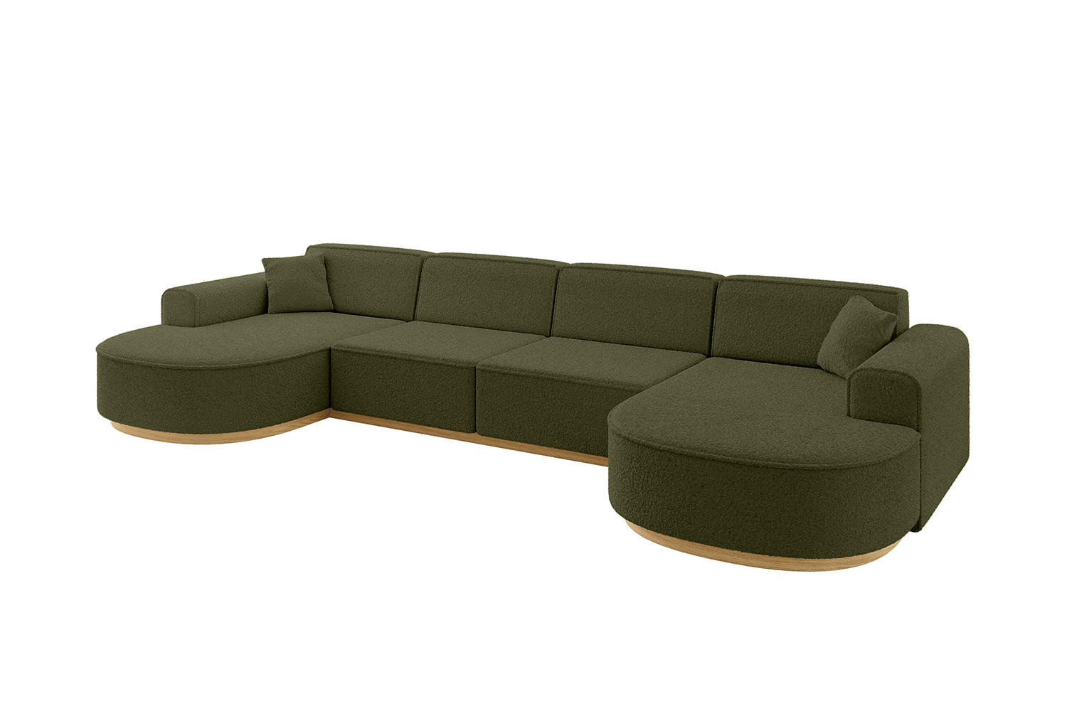 Altdecor Wohnlandschaft Grün 388x83x171 cm