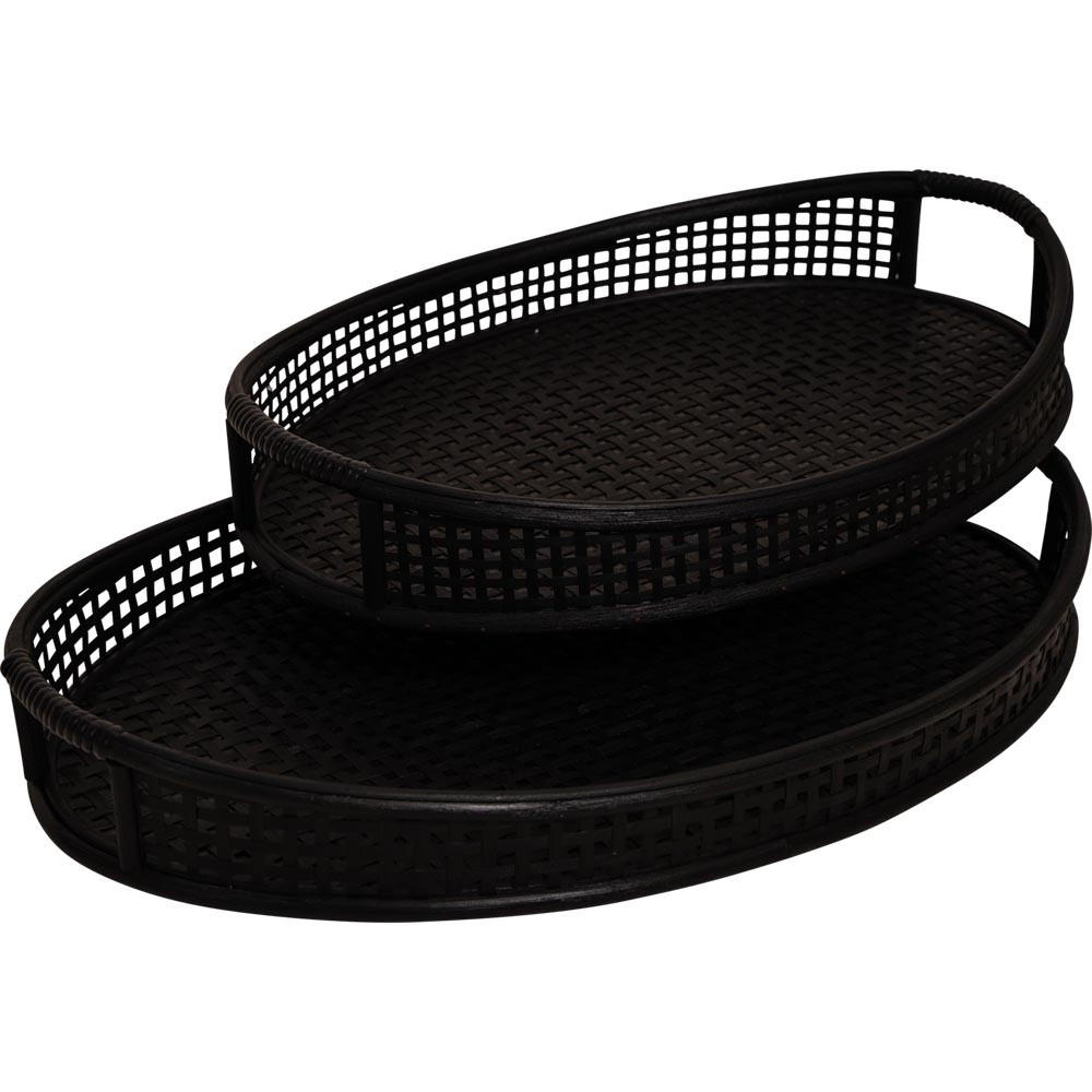 Lesli Living Tablett Schwarz 37x10x54 cm