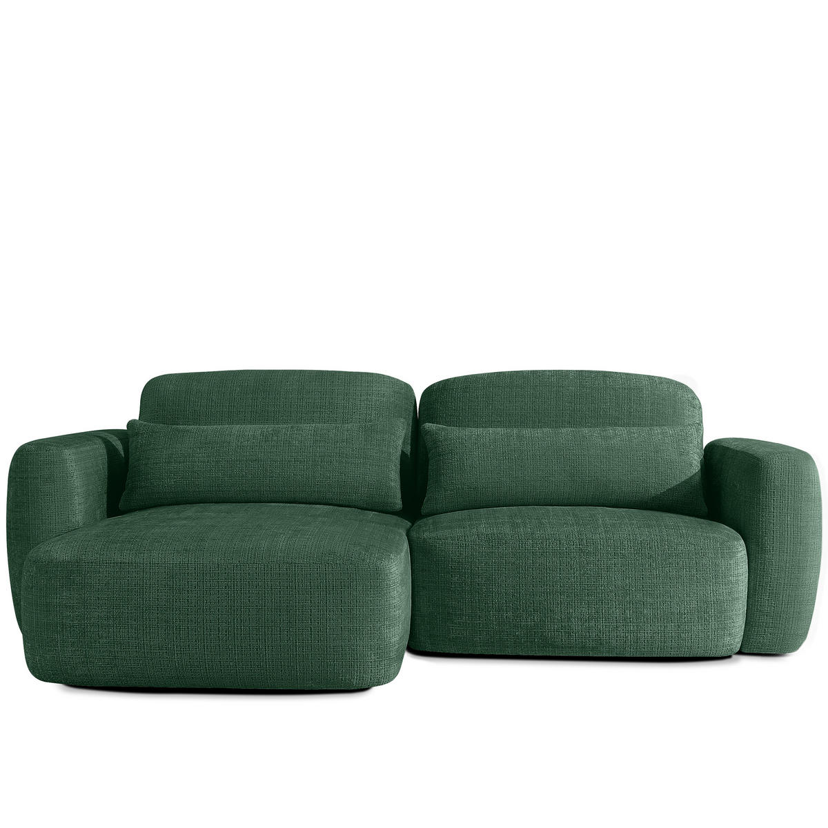 SITZGARNITUR ELOSA - Grün, Holz/Textil (245/85/165cm) - KONSIMO®