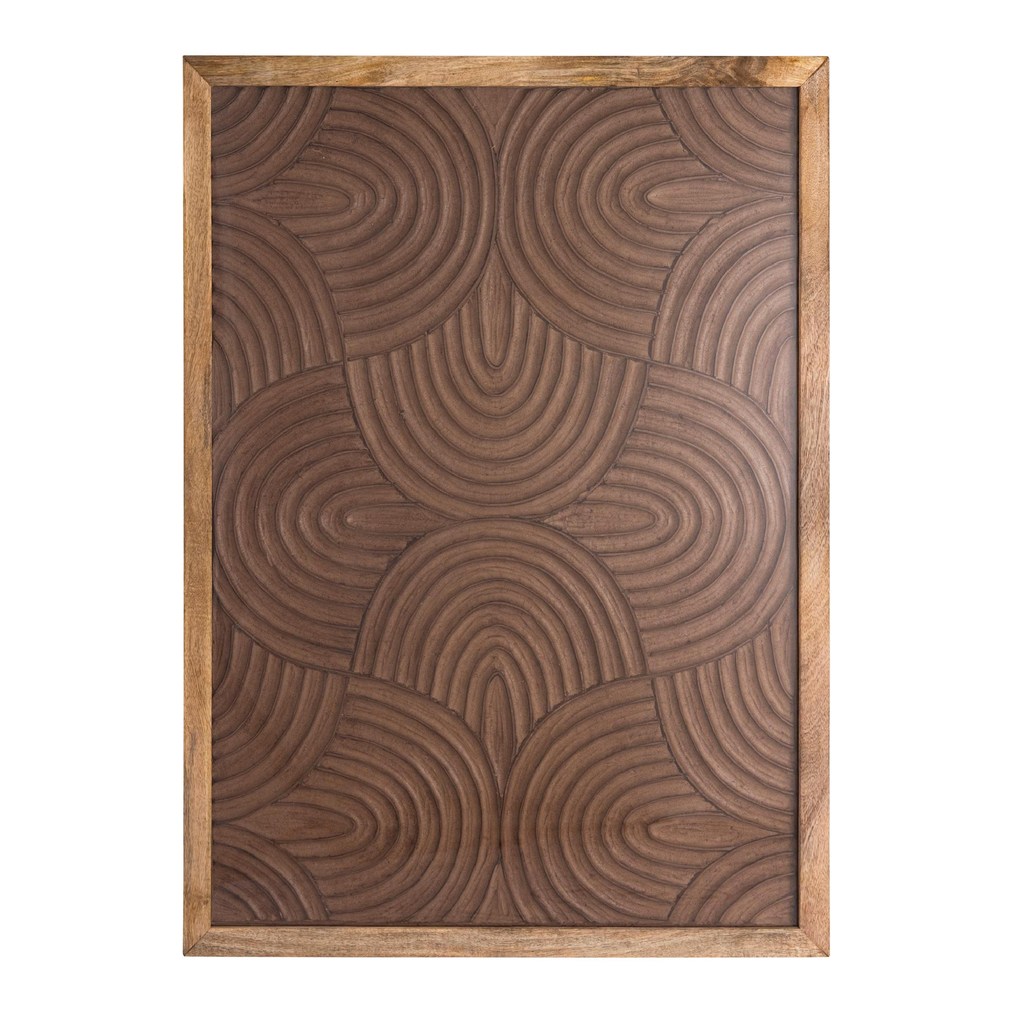 WANDPANEEL Elasah Braun 76/3/102cm - Braun, Holz (3/102/76cm) - PTMD Collection
