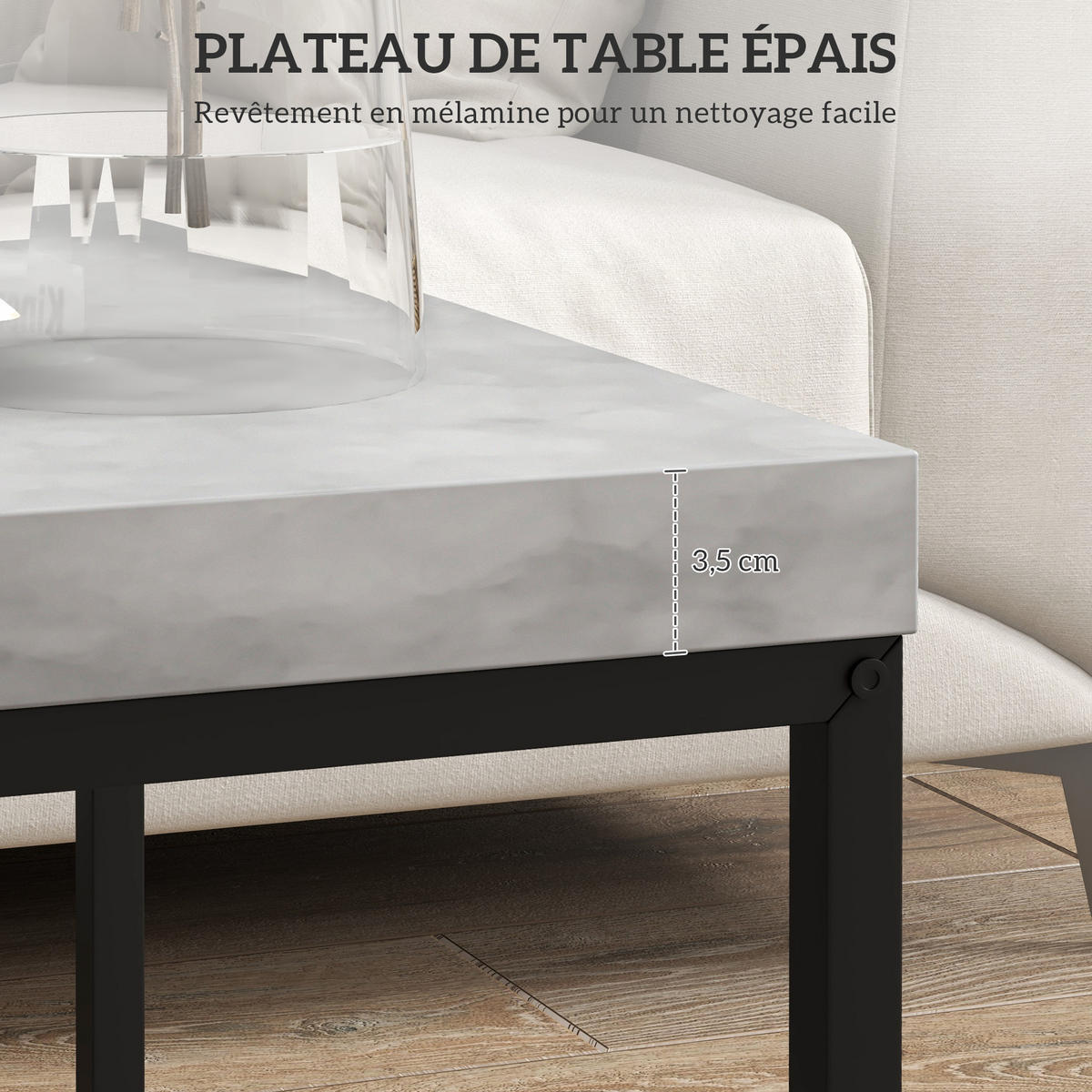 BEISTELLTISCH Grau 2 Stück - Grau, Naturmaterialien (45/45/45cm) - GiPP