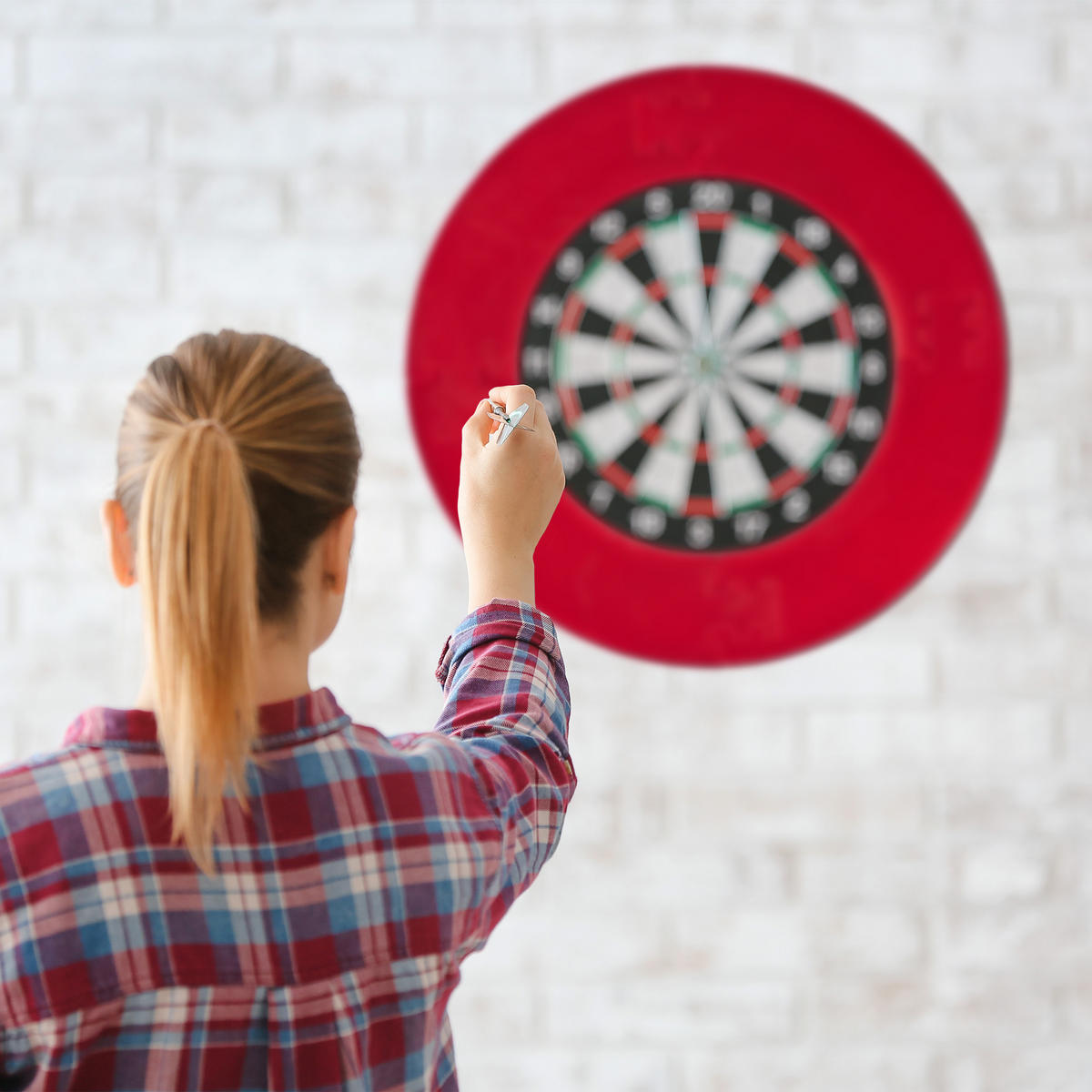 DART Catchring - Rot, Textil (72/72/3cm) - Relaxdays