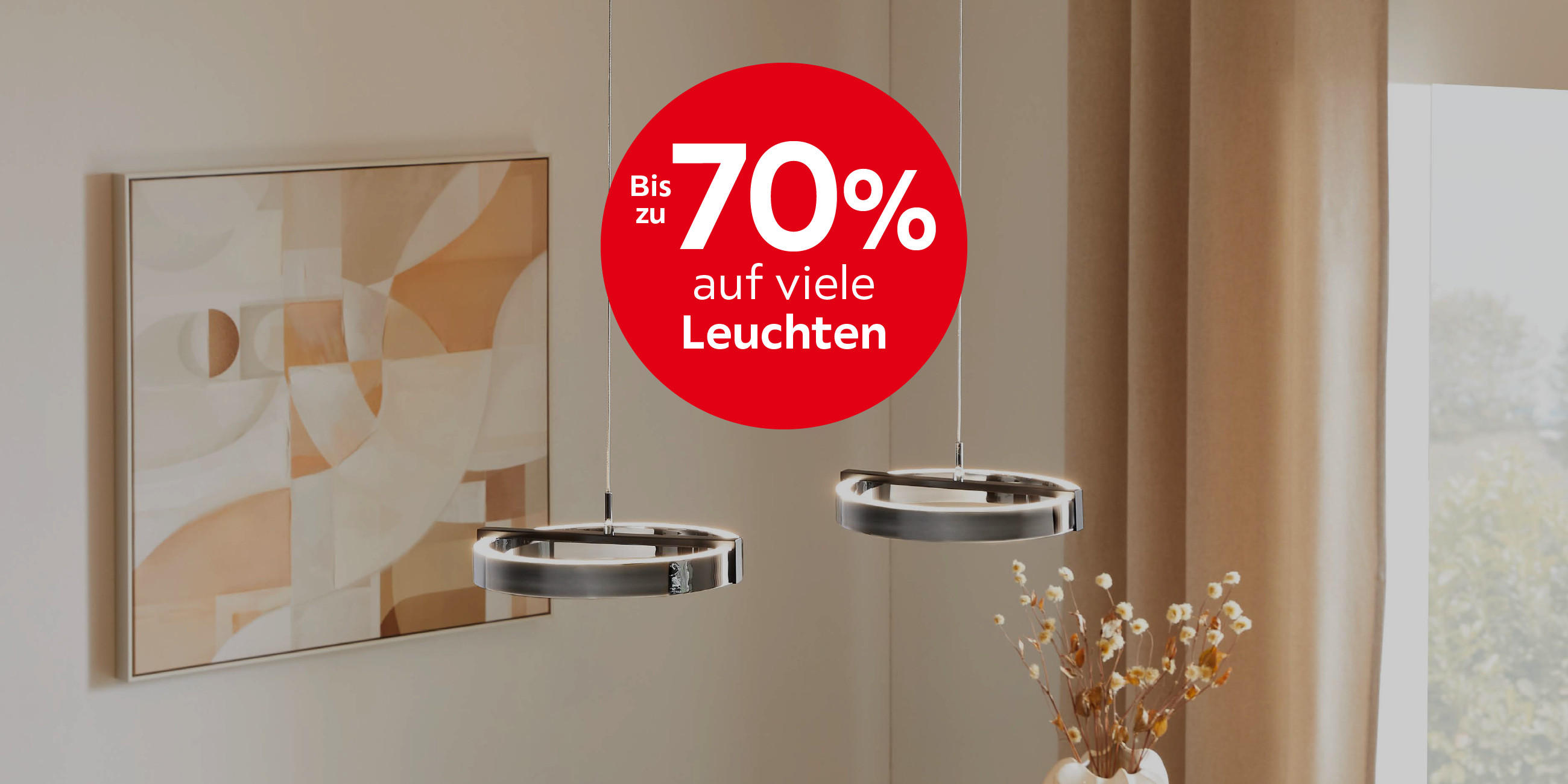 Bis zu -70% auf viele Leuchten!