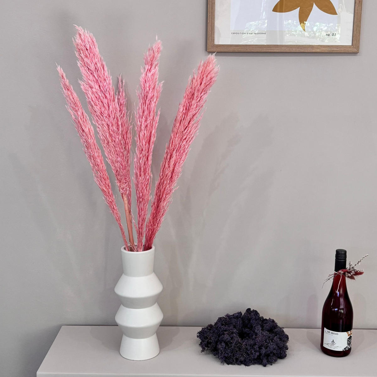 PAMPASGRAS pink - pink / 80 cm - Rosa, Naturmaterialien (80cm) - Lykke & You