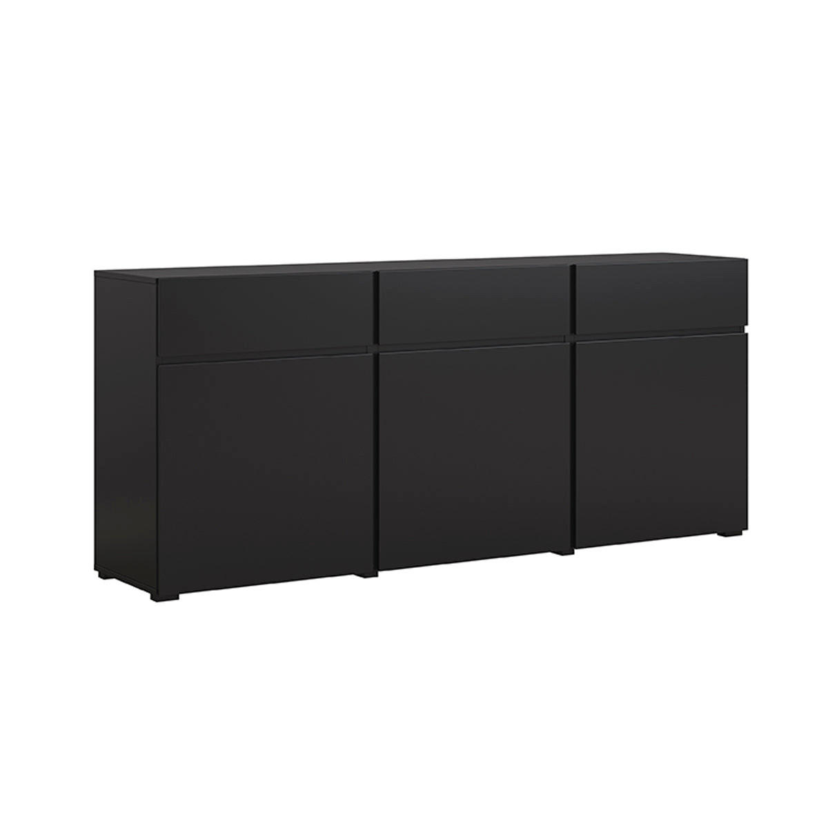 SIDEBOARD Lilia Černá - černá, kompozitní dřevo (180/78/40cm) - Petits-meubles