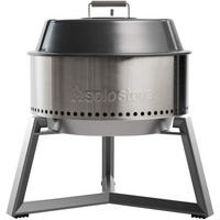HOLZKOHLEGRILL Edelstahl mit Standfuß Ø 55,9 cm tragbar - Silberfarben, Metall (55.9/74.7/55.9cm) - Solo Stove