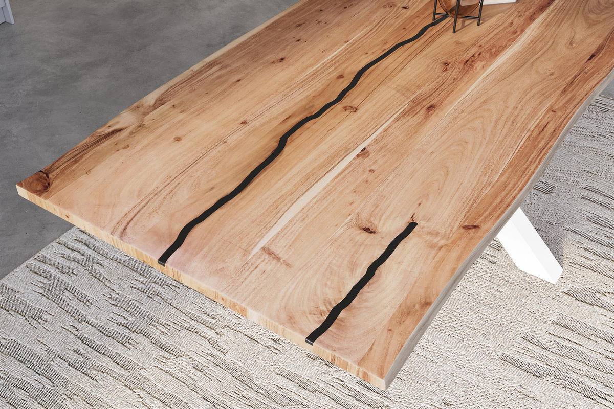 ESSTISCH POLLY - Beige/Naturfarben, Holz (100/260/77cm) - SAM