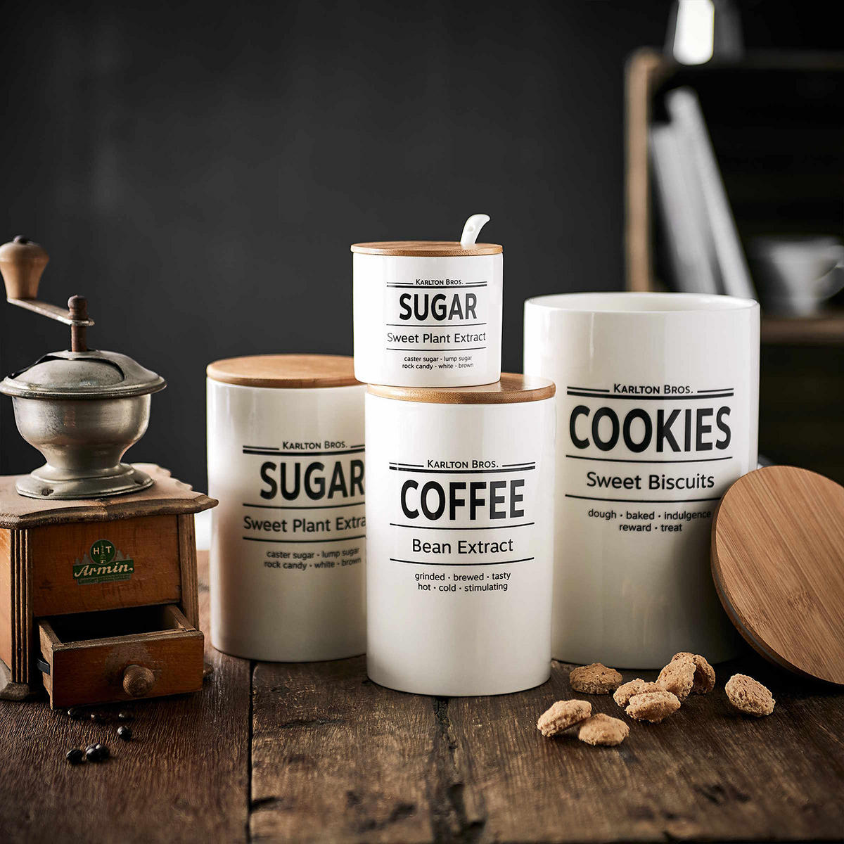 VORRATSDOSE Karlton Bros. - Weiß, Keramik (11/18cm) - Butlers