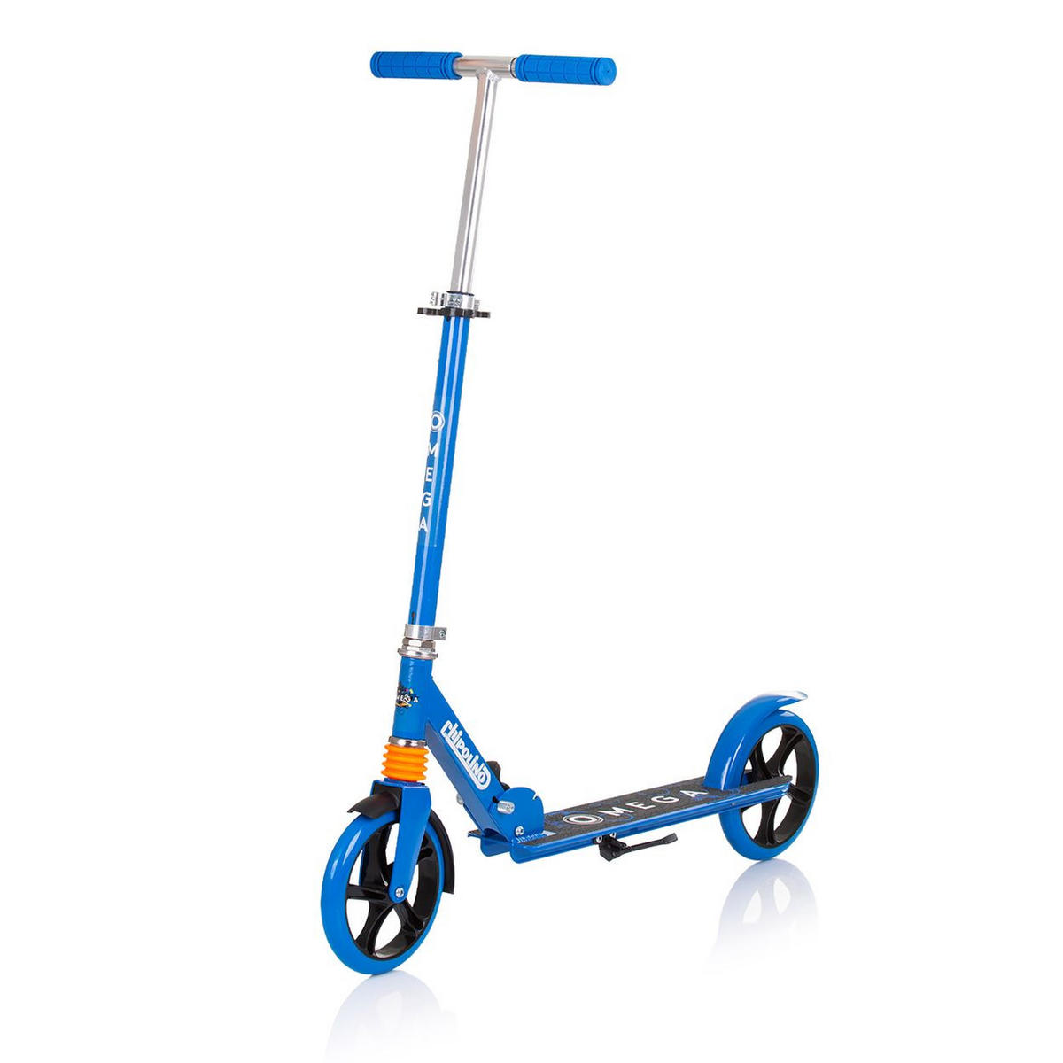 KINDERROLLER Omega blau ABEC-7 Lager verstellbar faltbar Bremse - Blau, Metall (80/34/90cm) - Chipolino