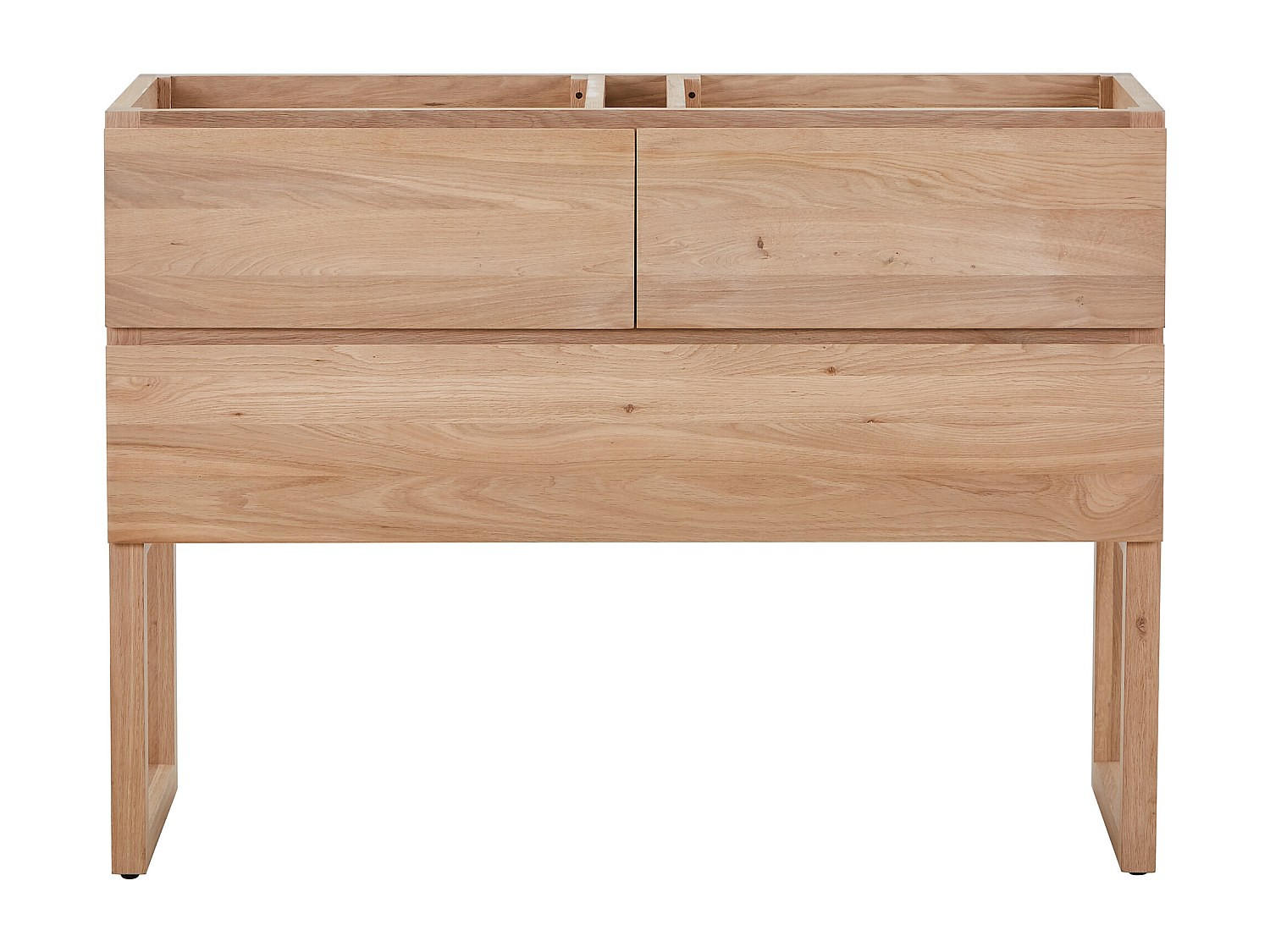 WASCHBECKENUNTERSCHRANK - 120 cm x 45 cm - Holz, Platte - Naturfarben Hell - TARELO - Naturfarben, Holz (120/88/45cm) - Vente-Unique