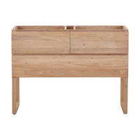WASCHBECKENUNTERSCHRANK - 120 cm x 45 cm - Holz, Platte - Naturfarben Hell - TARELO - Naturfarben, Holz (120/88/45cm) - Vente-Unique