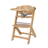 HOCHSTUHL Nordy braun Holz, verstellbarer Sitz, Sicherheitsgurt, skandinavisches Design - Braun, Metall (44/79/49cm) - Kikka boo