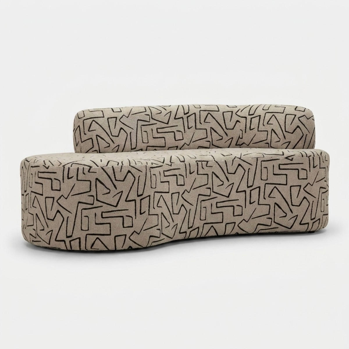 3-SITZER Sofa polyester Nairobi - - Multicolor, Holzwerkstoff/Kunststoff (176/69/91.5cm) - Pasmara